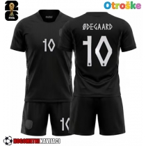Otroške Nogometnih dresov Norveška Martin Odegaard #10 Gostujoči SP 2026 Kratki rokavi (+ hlače)